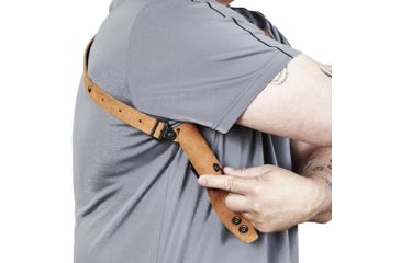Image of Galco Classic Lite Shoulder Holster System,Natural,Springfield XD-S 3.3/4in or Glock 43,Right Hand CL662