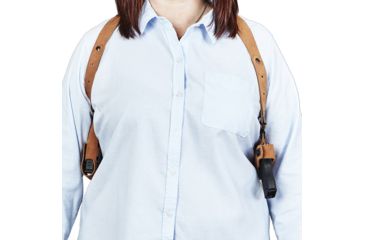 Image of Galco Classic Lite Shoulder Holster System,Natural,Springfield XD-S 3.3/4in or Glock 43,Right Hand CL662