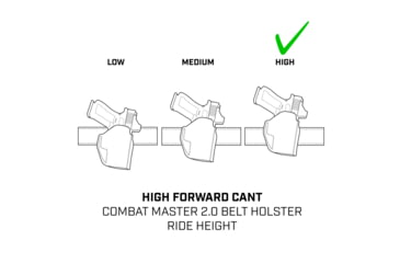 Image of Galco Combat Master 2.0 Premium Steerhide Beretta 92A1, Beretta M9A1, Beretta 92D, Beretta 92F, Beretta M9A4, Taurus PT92, Taurus PT99 OWB Belt Holster