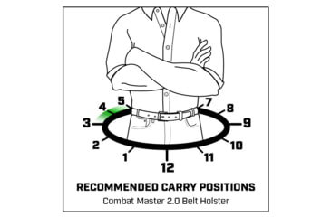 Image of Galco Combat Master 2.0 Colt 5in 1911, Dan Wesson 5in 1911, Kimber 5in 1911,Nighthawk 5in 1911 , Ruger SR1911 5in, Springfield 1911, Taurus PT1911 5in, Tisas 1911 Raider 5in Belt Holster