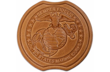 Image of Galco Coaster Set Usmc, Natural, SH824