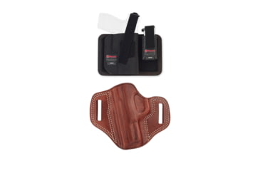 Image of Galco Combat Master Belt Holster, Adult, Leather, Black, Tan