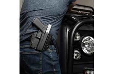 Image of Galco Corvus Belt/Iwb Holster, Glock 17 Gen 3-5 W/Tlr-1, Glock 17 Gen 3-5 W/Tlr-1 W/Wo Red Dot, Right Hand, Black, CVS872RB