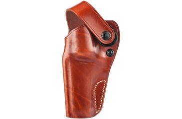 Image of Galco DAO Strongside/Crossdraw Belt Holster, S&amp;W/Colt/Ruger 4in Revolver, Left, Plain, Tan, DAO105