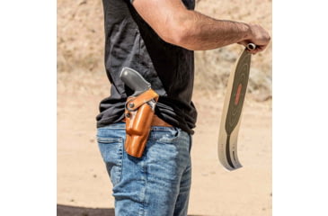 Image of Galco Dao Strongside/Crossdraw Belt Holster, Colt Anaconda 4 1/4in, Right Hand, Tan, DAO368