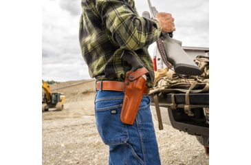 Image of Galco Dao Strongside/Crossdraw Belt Holster, Colt Anaconda 4 1/4in, Right Hand, Tan, DAO368