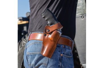 Image of Galco DAO Strongside/Crossdraw Belt Holster, Kimber K6S 4in, Right, Plain, Tan, DAO310