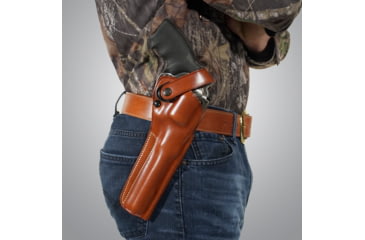 Image of Galco DAO Strongside/Crossdraw Belt Holster, Kimber K6S 4in, Right, Plain, Tan, DAO310