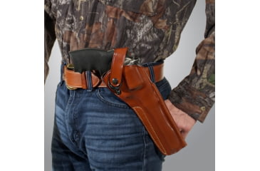 Image of Galco DAO Strongside/Crossdraw Belt Holster, Kimber K6S 4in, Right, Plain, Tan, DAO310