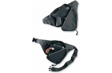 Image of Galco Escort Waistpack Left Hand - Black - Revolvers Only ETBK3M
