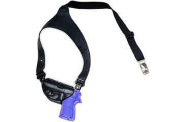 Image of Galco Executive Shoulder Holster Left Hand Black Fits Glock 26 Ex287