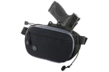 Image of Galco Fastrax Pac Compact Waistpack for Beretta APX Compact, Ambidextrous, Gray/Black, FTPRGBC