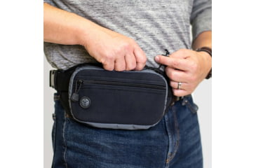 Image of Galco Fastrax Pac Waistpack, Subcompact, Gray/Black, FTPGBS