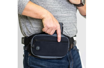 Image of Galco Fastrax Pac Waistpack, Subcompact, Gray/Black, FTPGBS