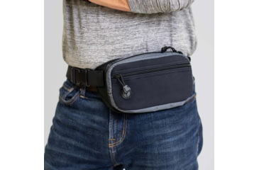 Image of Galco Fastrax Pac Compact Waistpack for Beretta APX Compact, Ambidextrous, Gray/Black, FTPRGBC