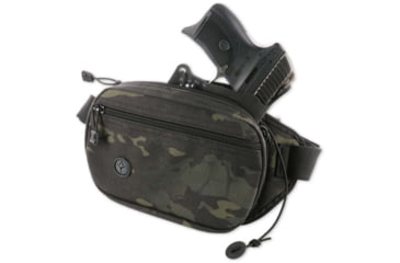 Image of Galco Fastrax Pac Compact Multicam Waistpack for Beretta APX Compact, Ambidextrous, Multicam Black, FTPRMBC