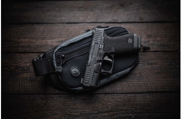 Image of Galco Fastrax Pac Waistpack, Subcompact, Gray/Black, FTPGBS