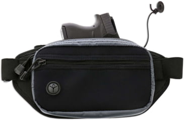 Image of Galco Fastrax Pac Waistpack, Subcompact, Gray/Black, FTPGBS