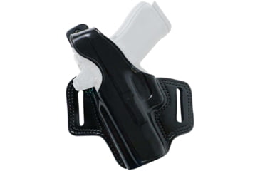 Image of Galco Fletch High Ride Premium Steerhide OWB Paddle Holster, G 20, G 21, G 21 SF Standard G Rail, G 37, Right Hand, Black, FL228RB