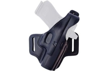 Image of Galco Fletch High Ride Premium Steerhide OWB Belt Holster, G 19 Gen 1-5, G 19X, G 23 Gen 2-4, G 32, G 45, PSA Dagger Compact, Shadow Systems MR920, Black, Right Hand, FL226RB