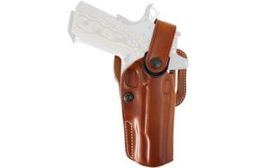 Image of Galco APO Strongside/Crossdraw Premium Steerhide OWB Belt Holster, G 20, G 20 w/Red Dot, G 20 wo/Red Dot, G 21, G 21 SF Standard G Rail, G 21 w/Red Dot, G 21 wo/Red Dot, Right Hand, Tan, APO228R