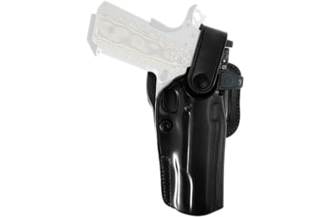 Image of Galco APO Strongside/Crossdraw Premium Steerhide OWB Belt Holster, G 20, G 20 w/Red Dot, G 20 wo/Red Dot, G 21, G 21 SF Standard G Rail, G 21 w/Red Dot, G 21 wo/Red Dot, Right Hand, Black, APO228RB