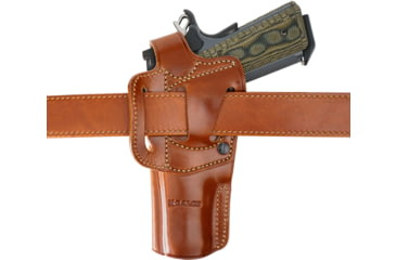 Image of Galco Apo Strongside/Crossdraw Colt 4 1/4in 1911, Kimber 4in 1911, Springfield 4in 1911, Wilson Combat 4 1/4in 1911 Belt Holster, Tan, APO266R