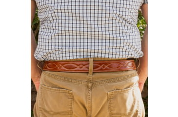 Image of Galco CB7 1 1/2in Fancy Stitch Contour Holster Belt, Tan, 42in, CB7-42