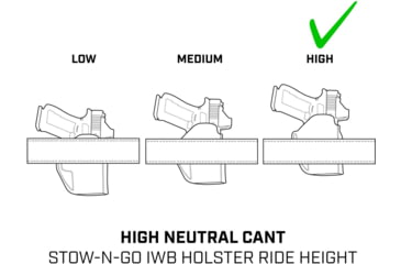 Image of Galco Stow-N-Go Premium Steerhide IWB Holster, Glock 26 Gen 3-5, Glock 27 Gen 3-4, Glock 33 Right Hand, Natural, STO286R