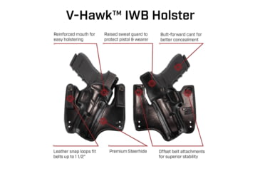 Image of Galco V-Hawk Premium Steerhide IWB Holster