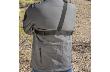 Image of Galco High Ready Hybrid Kydex/Nylon Chest Holster, Sig-Sauer P220/226/229, Right Hand, Black, HR248RB