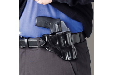 Image of Galco Hornet Belt Leather Holster,SW J Fr 2in, Black, Right Hand HT158B