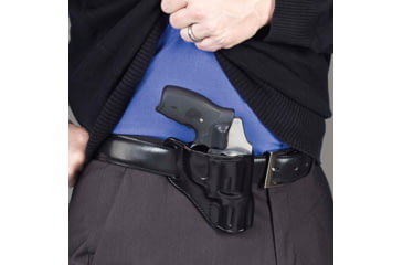 Image of Galco Hornet Belt Leather Holster,SW J Fr 2in, Black, Right Hand HT158B