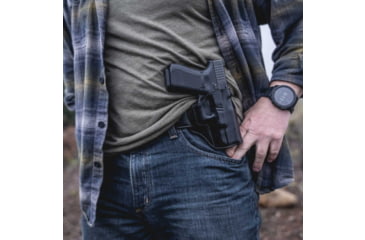 Image of Galco Hornet Strongside/Crossdraw Belt Holster, Ruger Ec9S, Ruger Lc9, Right Hand, Black, HT636RB