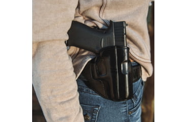 Image of Galco Hornet Strongside/Crossdraw Belt Holster, Ruger Ec9S, Ruger Lc9, Right Hand, Black, HT636RB