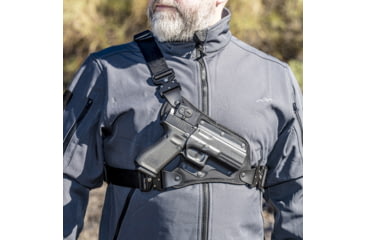 Image of Galco High Ready Chest Holster, Glock 48 No Rail, Glock 48 Mos No Red Dot, Glock 48 Mos W/Red Dot, Glock 48 W/Wo Red Dot No Rail, Right Hand, Black, HR834RB