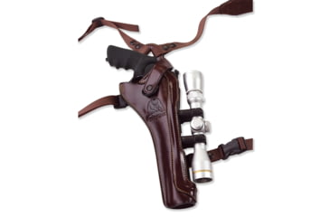 Image of Galco Kodiak Hunter Chest Holster, Taurus Raging Hunter 8 3/8in W/Scope, Right Hand, Havana, KH358RH