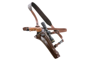 Image of Galco Kodiak Hunter Chest Holster, Taurus Raging Hunter 8 3/8in W/Scope, Right Hand, Havana, KH358RH