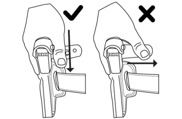 Image of Galco Leather Holster - Ruger SR9 Cop 3 Slot - Right Hand, Black - CTS484B