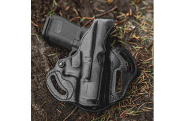 Image of Galco Leather Holster - Ruger SR9 Cop 3 Slot - Right Hand, Black - CTS484B