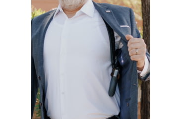 Image of Galco Masterbilt Master Agent Shoulder System Leather, Smith &amp; Wesson J Frame M36 2in, Right, Black, MA158B