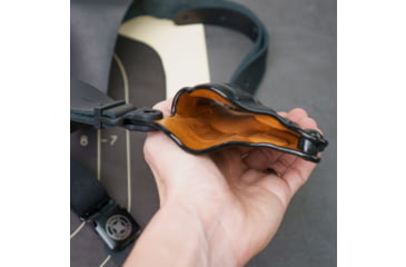 Image of Galco Masterbilt Master Agent Shoulder System Leather, Smith &amp; Wesson J Frame M36 2in, Right, Black, MA158B