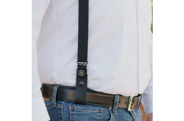 Image of Galco Masterbilt Master Agent Shoulder System Leather, Smith &amp; Wesson J Frame M36 2in, Right, Black, MA158B