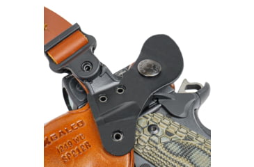 Image of Galco Masterbilt Slabside Perfection Shoulder System Stow-N-Go IWB Holster, Leather, COLT 3 1/2in, Tan, SP212R