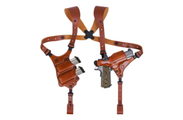 Image of Galco Masterbilt Slabside Perfection Shoulder System Stow-N-Go IWB Holster, Leather, COLT 3 1/2in, Tan, SP212R