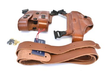 Image of Galco Miami Classic Shoulder Holster System, Tan, Ambidextrous, For Glock 17/22/31 - MC224