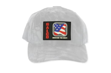 Image of Galco Morale Patch Flag Logo, Leather, 3.5in x 2in, MP-FL