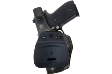 Image of Galco PLE Unlined Paddle Leather Holster - Left Hand - Black PLE213B