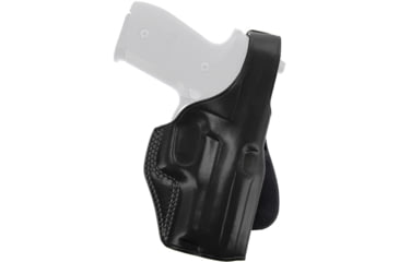 Image of Galco PLE Unlined Paddle Leather Holster - Left Hand - Black PLE213B