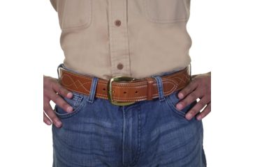 Image of Galco SB6 Fancy Stitched Belt - Tan - Size - 32 SB6-32